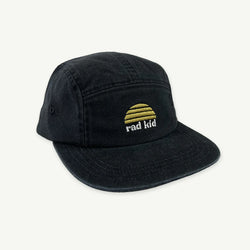 Rad Kid Washed Black 5 Panel Cap