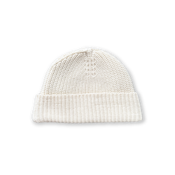 Organic Ribbed Beanie - Raw