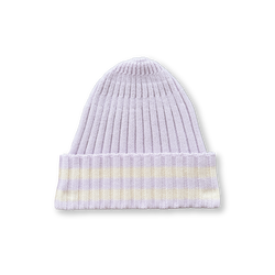 Organic Striped Pixie Beanie Lilic Ice