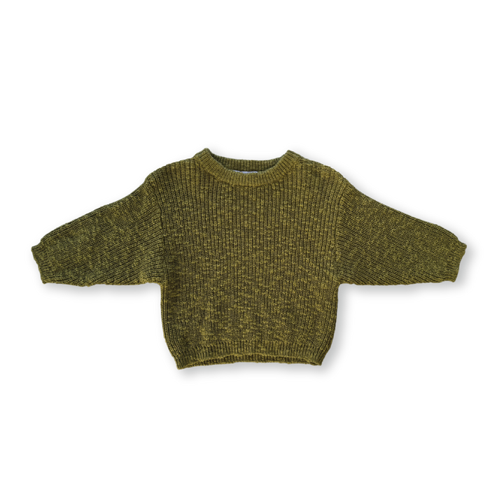 Chunky Rib Organic Pull Over Herb