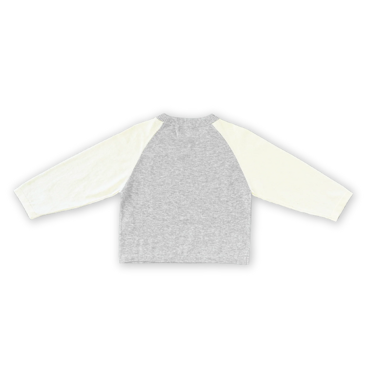 Raglan Long Sleeve Tee - Grey Marle