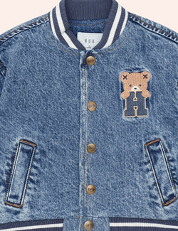 Dreamy Denim Bomber Jacket