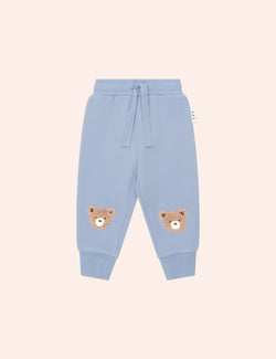 Stone Blue Furry Huxbear Track Pant