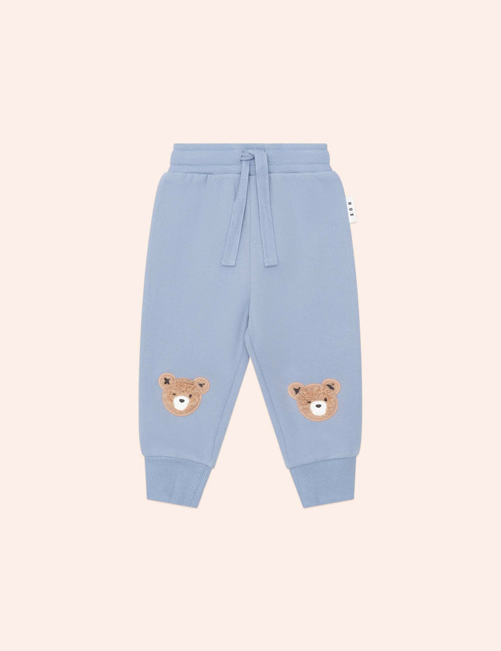 Stone Blue Furry Huxbear Track Pant