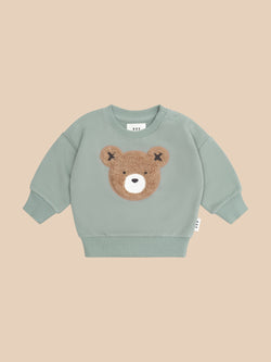 Furry Hux Sweatshirt - Mineral Green