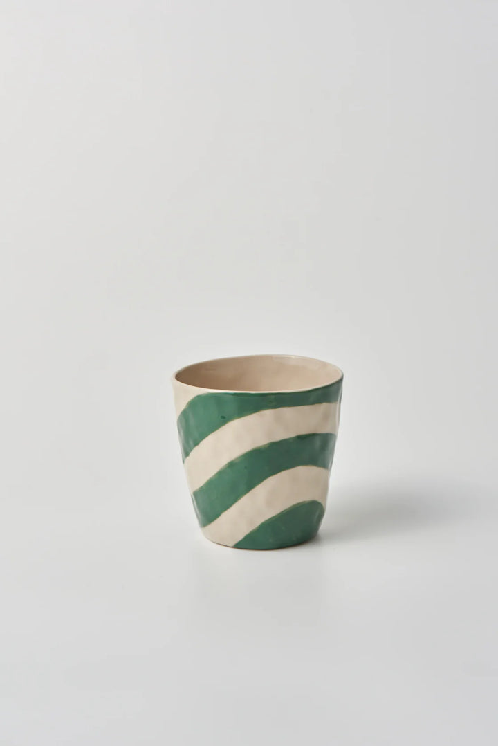 Cabana Stripe Tumbler - Green