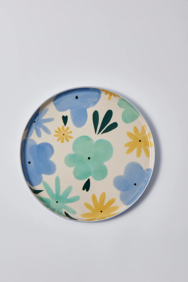 Ditsy Platter - Blue