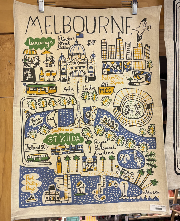 Vevoke Melbourne Tea Towel
