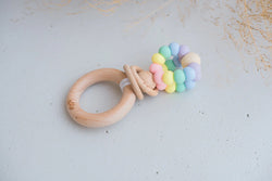 Ring Pop Teether- Pastel Rainbow