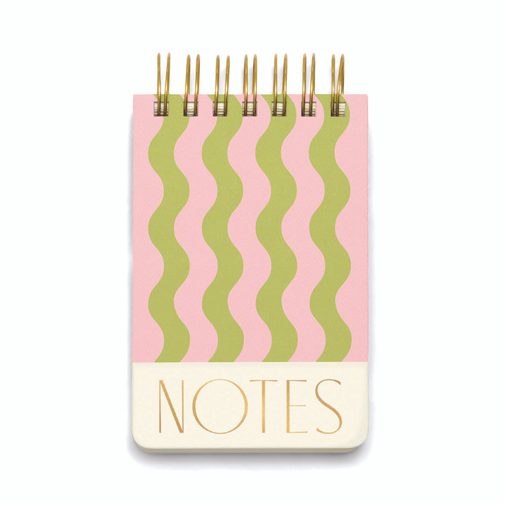 Twin Wire Notepad Wavy Stripes