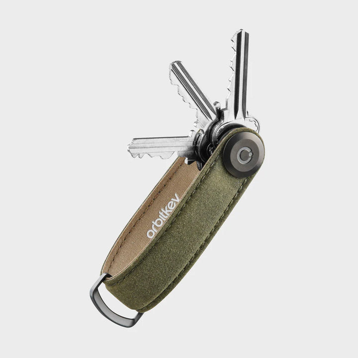 Key Organiser Waxed Canvas - Khaki Green