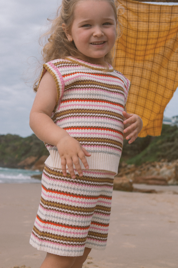 Sunshine Stripe Knit Skirt