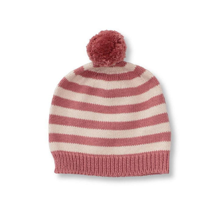 Jaime Cotton Stripe Baby Hat - Dusty