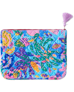 Reef Garden Velvet Laptop Case