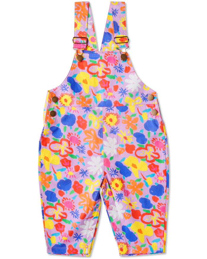 Summer Floral Baby Overalls