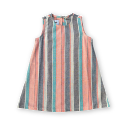 Summer Stripe Shift Cotton Dress