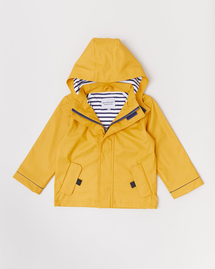 Mustard Stripy Raincoat