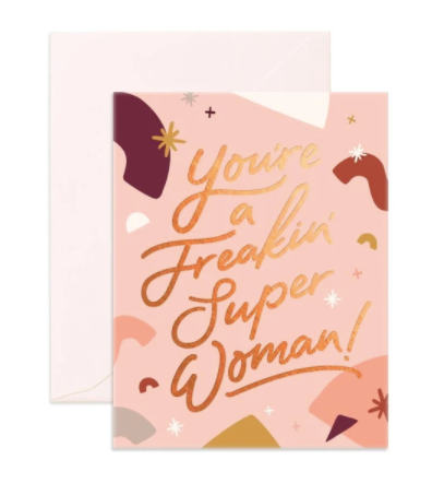 Freakin Super Woman Card
